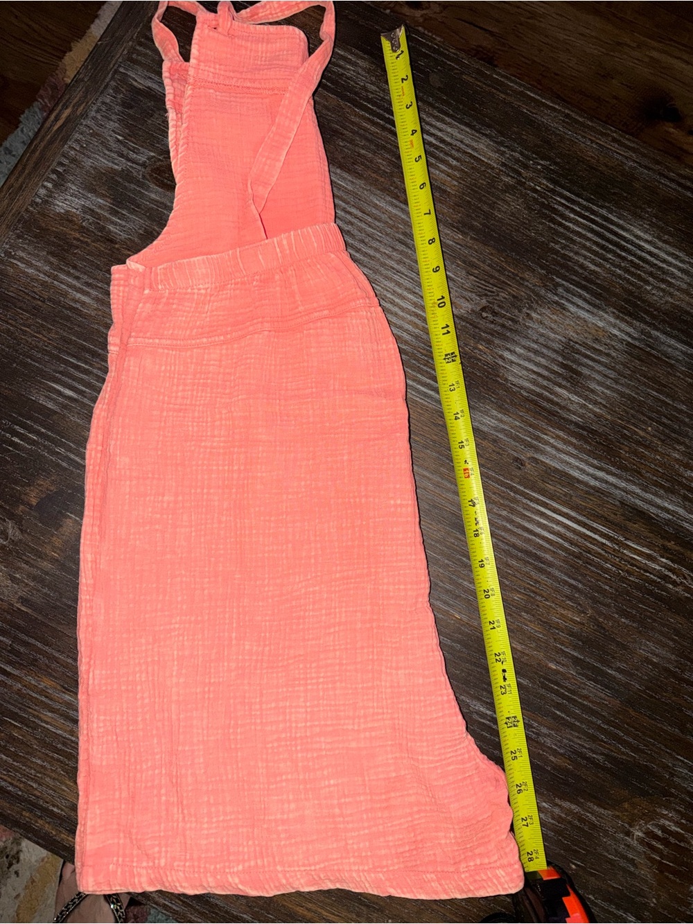 Zenana Outfitters Coral Gauze Tie-Shoulder Romper NWOT - Picture 6 of 9